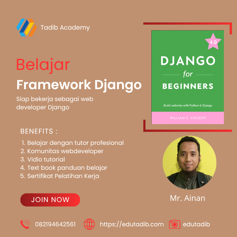 Django Framework  Untuk Pemula